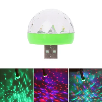

Led USB Car Ambient Light 5V RGB Super Mini Romantic 3W Holiday Lights DJ Color Changing Sound Actived Crystal Magic