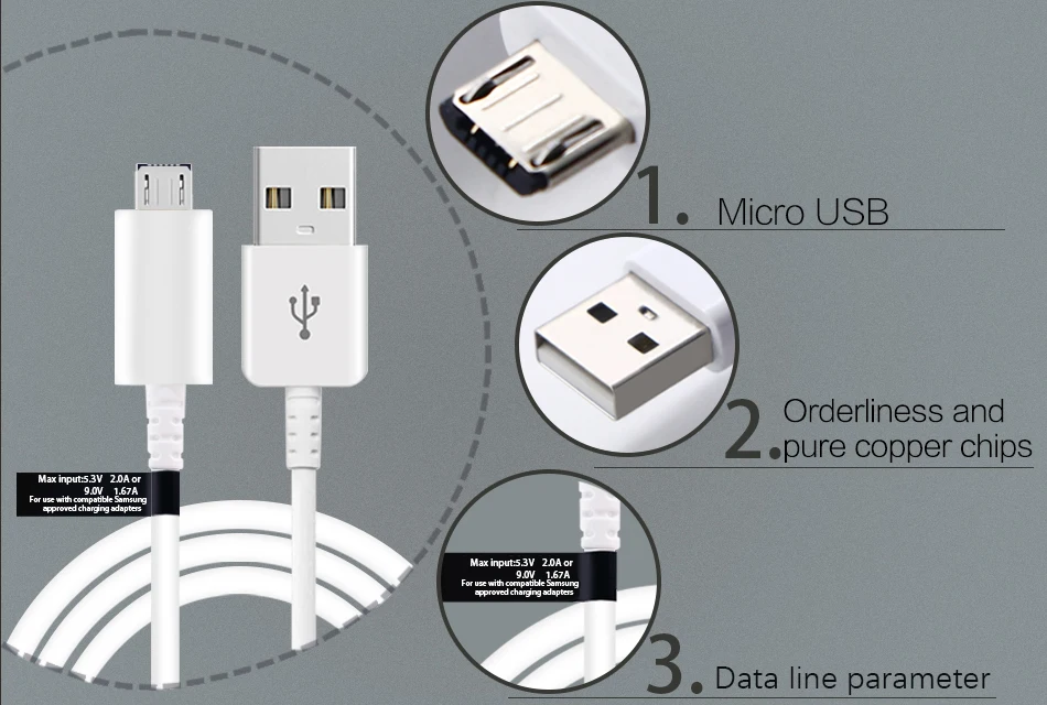 Micro usb cable
