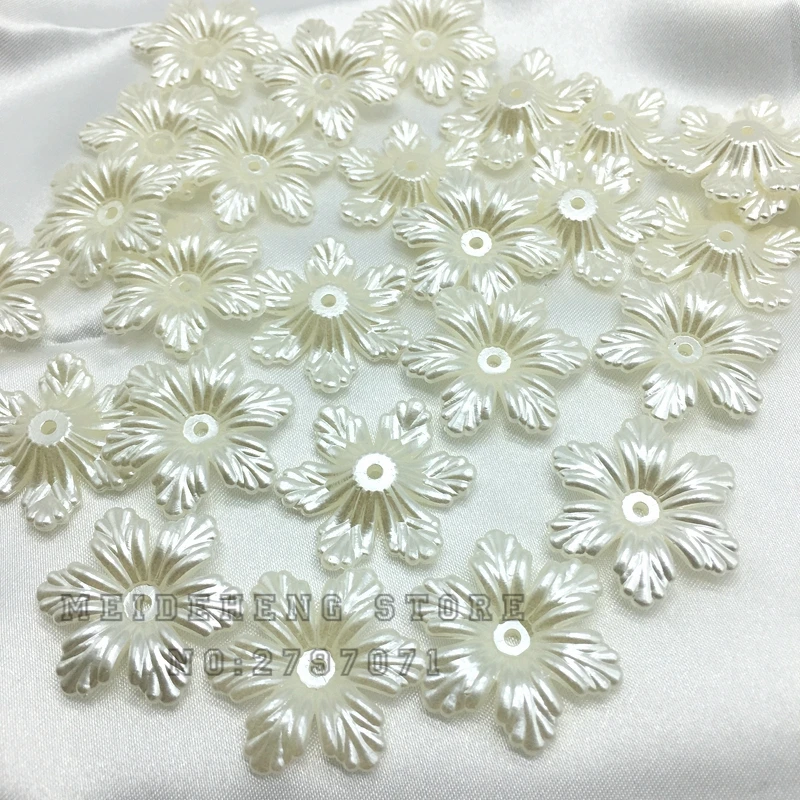rfrrsss Beautiful 5M White Ivory Imitation Pearl Beads Chain Garland Flowers Acrylic Beads For Wedding Decoration Diy Jewelry Accessories for Home Decoration None Beige-4 mm cotton ball