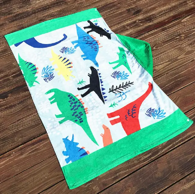 Cute Baby Girl Boy Cover Up Hooded Beach Wear Print Stripe Bath Towel