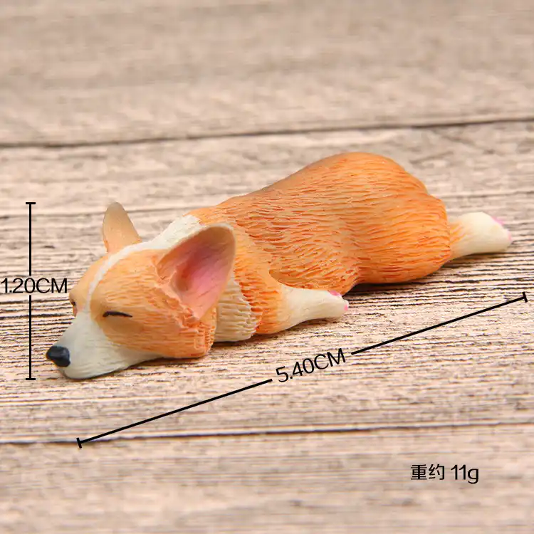 French bulldog sleepy corgis dog toy action figures PVC model toy-doll kid gifts