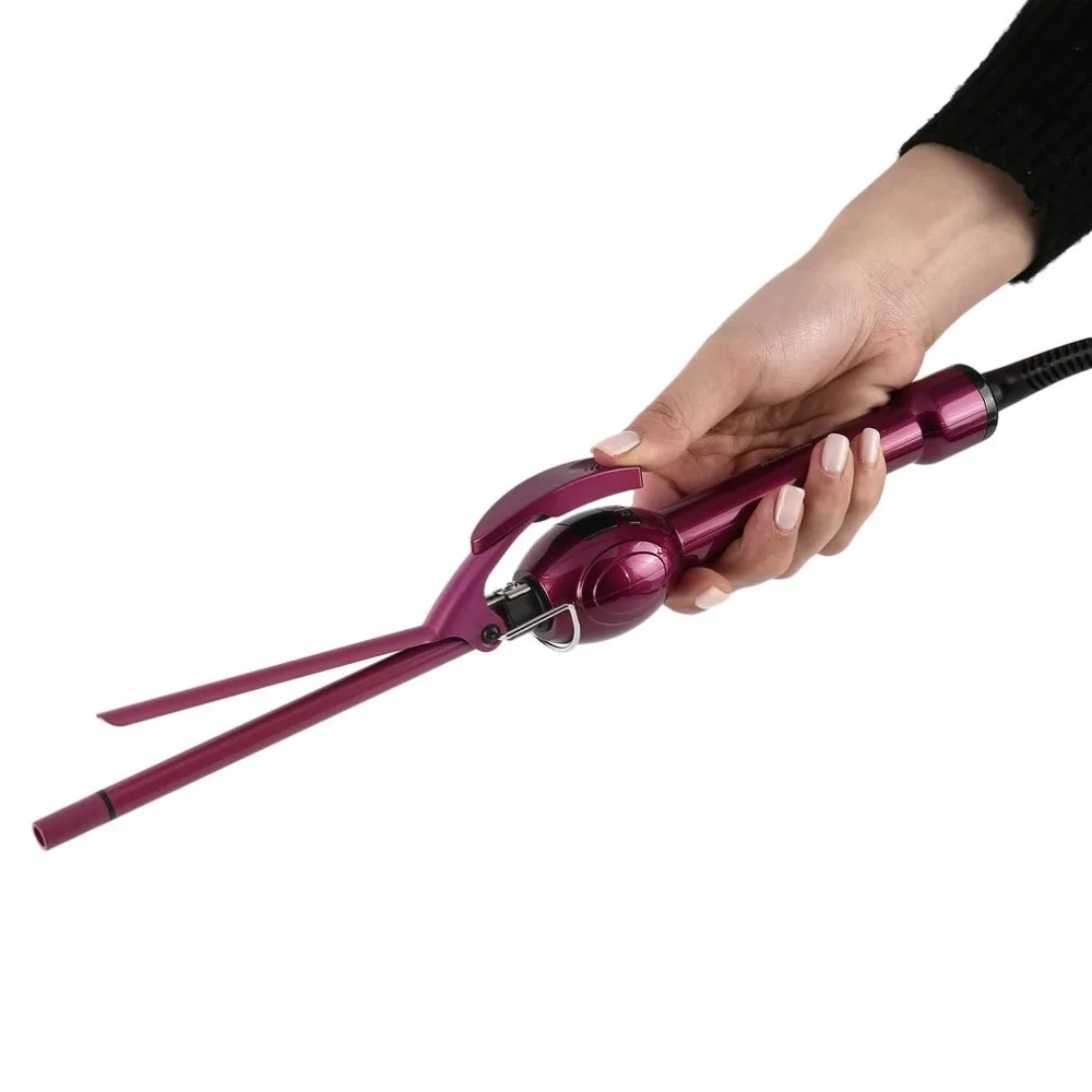 

LCD Display Curling Iron Professional Hair Curler Rotation Curl Wand Stick Roller Magic Ceramic Hairdressing Styling Tool