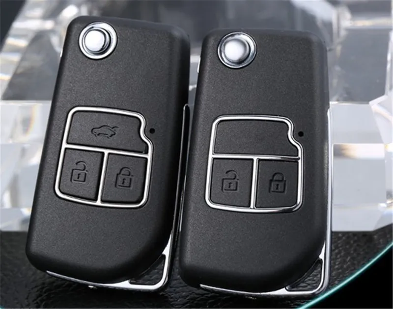 

2 Buttons/3 Buttons Modified Flip Folding Remote Key Case Shell For Toyota Camry Corolla Reiz RAV4 Key Fob Cover