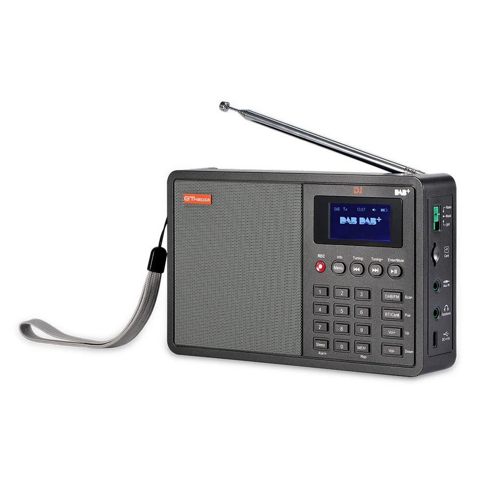 

GTMEDIA Bluetooth D1 DAB+ FM Radio 1.8'' Digital LCD TF Card MP3 Music Players