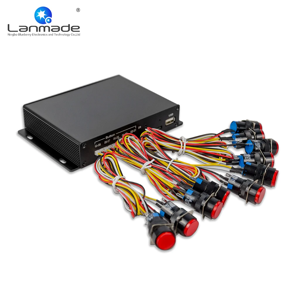 

HD sd card usb media player for tv auto loop play with 10 plastic no led button media player board