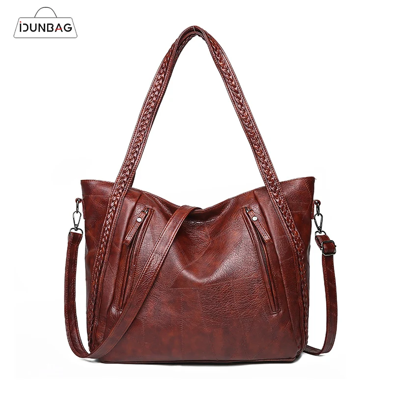 

IDUNBAG Designer Women Bags Famous Brand Tote Bags with Long Handles Large Capacity Shoulder Bag Luxury Handbags Sac a Main New