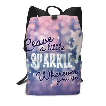 

Tinkerbell Backpack Leave A Little Sparkle Wherever You Go Backpacks Man - Woman High quality Bag Shopping Teen Pattern Bags