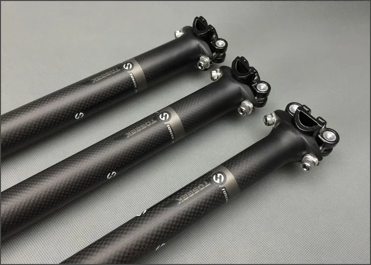 Горячая углеродного волокна bicycleseatpost MTB дорожный велосипед запчасти superlight 260 г Подседельный штырь 27,2/30,8/31,6*400 мм