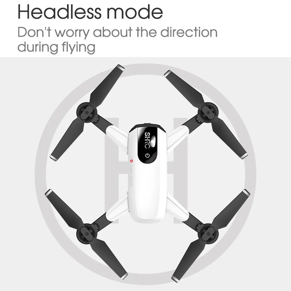 H1W Радиоуправляемый Дрон Квадрокоптер 1080P 2,4G Wifi FPV самолет оптическое позиционирование Безголовый один ключ возврат складной VR живой полет