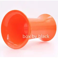 Черный/оранжевый 159 мм x 99 мм усилитель сабвуфер аудио динамик порт трубка фазоинвертор трубка Динамик вентиляционное отверстие 1 шт