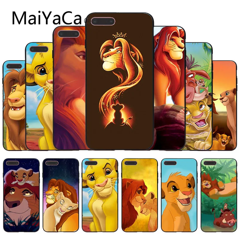 

MaiYaCa Cartoon Movie Lion King and Simba Hard PC Phone Case Cover For Apple iphone 5 XS XR SE And 6 6s 7 7plus 8 8plus Case