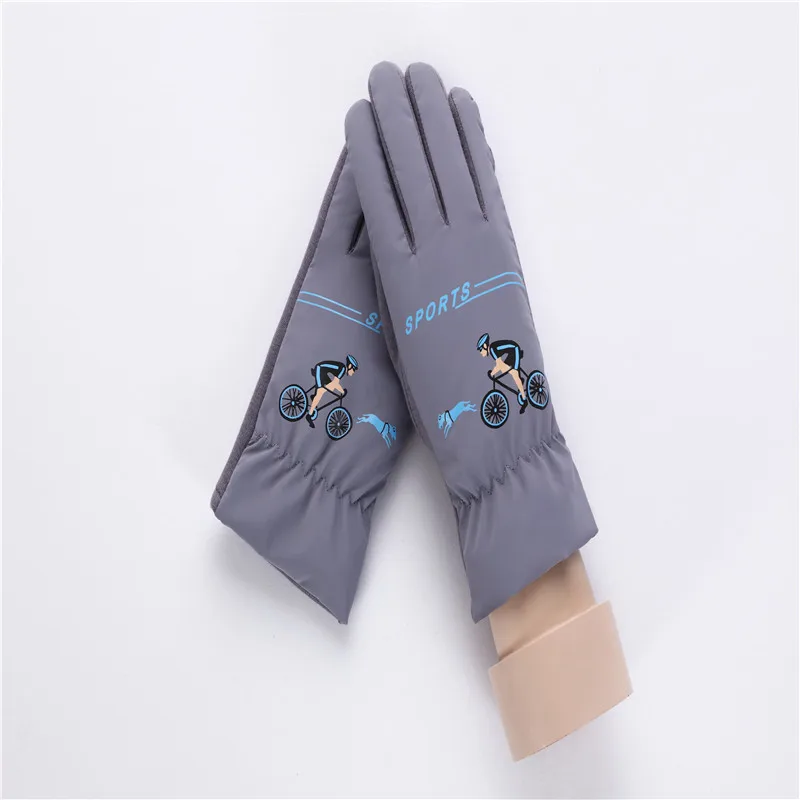 Baby Girls Boys Cotton Gloves Winter Children Warm Printing Full Finger Gloves For Kids Cartoon Mitten (5)