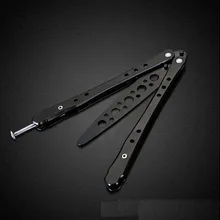 Черный сплав бабочка игрушки нож для взрослых подарок CSGO Обучающие ножи