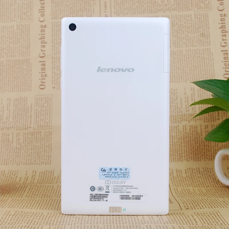7.0 &quotLenovo Tab 2 A7 30HC 3 Г Телефонный Звонок Tablet PC MTK8382M Android 4.4 IPS 1.3 ГГц 1 ГБ RAM 16 WCDMA GSM WIFI