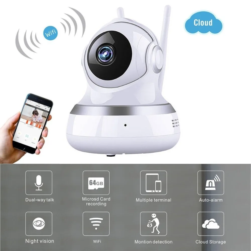 SOONHUA 1080P Wireless IP Camera Security Surveillance Camera Home Office CCTV Camera With Night Vision Baby Monitor UK US Plug