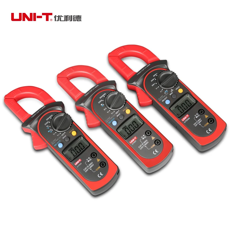 

UNI-T UT201 202 202A LCD Digital Clamp Multimeter UT-203 UT-204 UT-204A