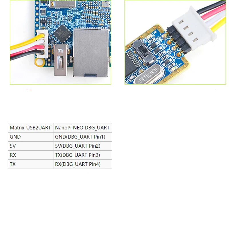 USB к ttl серийный модуль + USB2UART последовательная линия для NanoPi NEO/NEO Air макетная плата