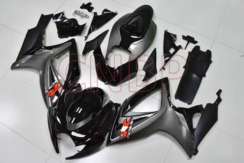 

Bodywork GSX-R600 2006 - 2007 K6 Silver Black Full Body Kits GSXR 750 06 Full Body Kits GSXR750 2007 no paint