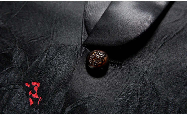 Черный Красный Блейзер Тонкий Masculino Abiti Uomo Свадебные выпускные блейзеры с одиночной пуговицей для мужчин стильный пиджак M-4XL EM001