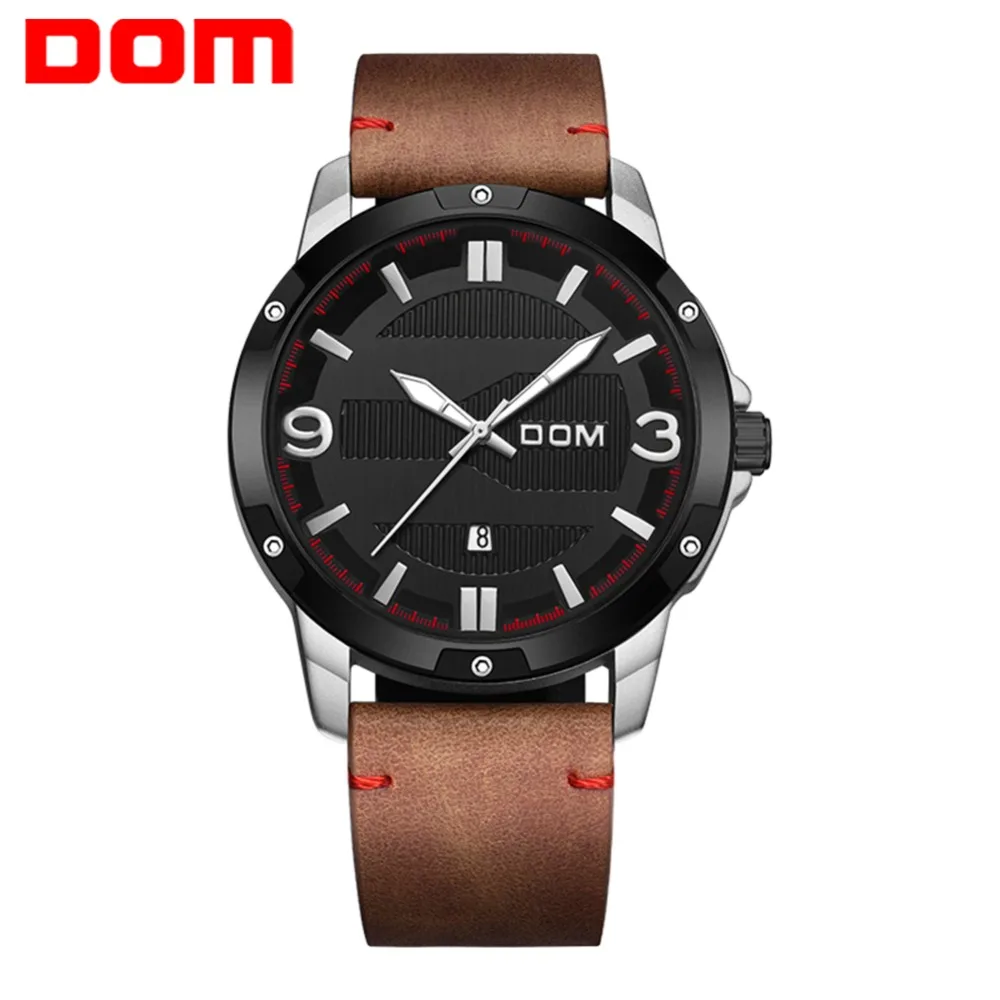 DOM Watch Men Fashion Sport Quartz Clock Mens Watches Brand Luxury Leather Business Waterproof Watch Relogio Masculino M-1219 DOM Watch Men Fashion Sport Quartz Clock Mens Watches Brand Luxury Leather Business Waterproof Watch Relogio Masculino M-1219