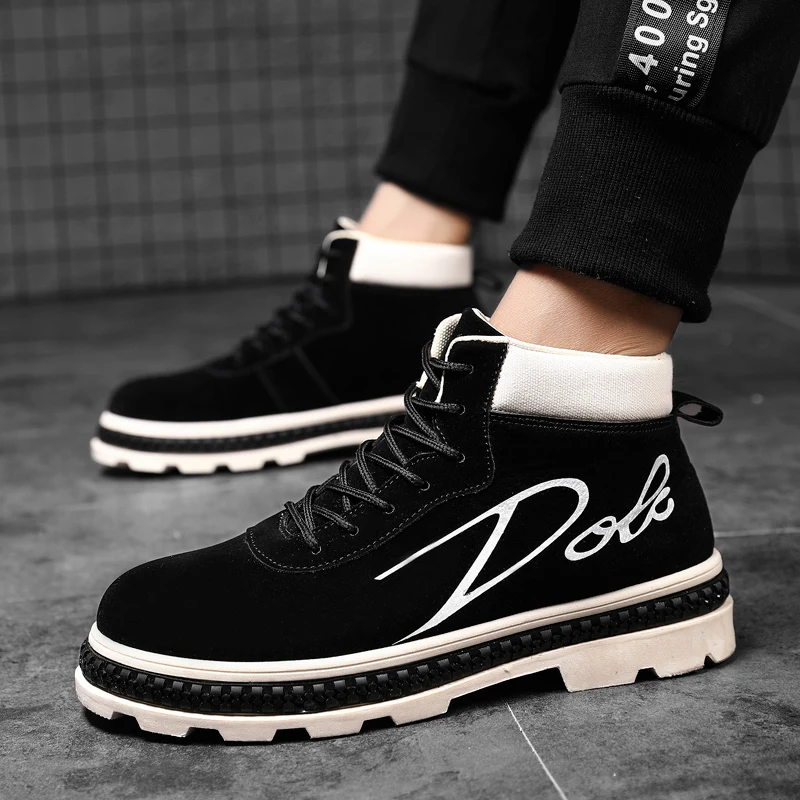 

ZENVBNV Casual Shoes Men Autumn 2018 Footwear Men's Sneakers army boots Lace Up Flats Breathable Fashion Men Hip Hop Shoes