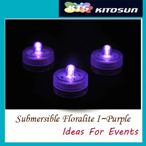 50LEDs Purple Submersible Centerpiece Wedding submersible led tea lights