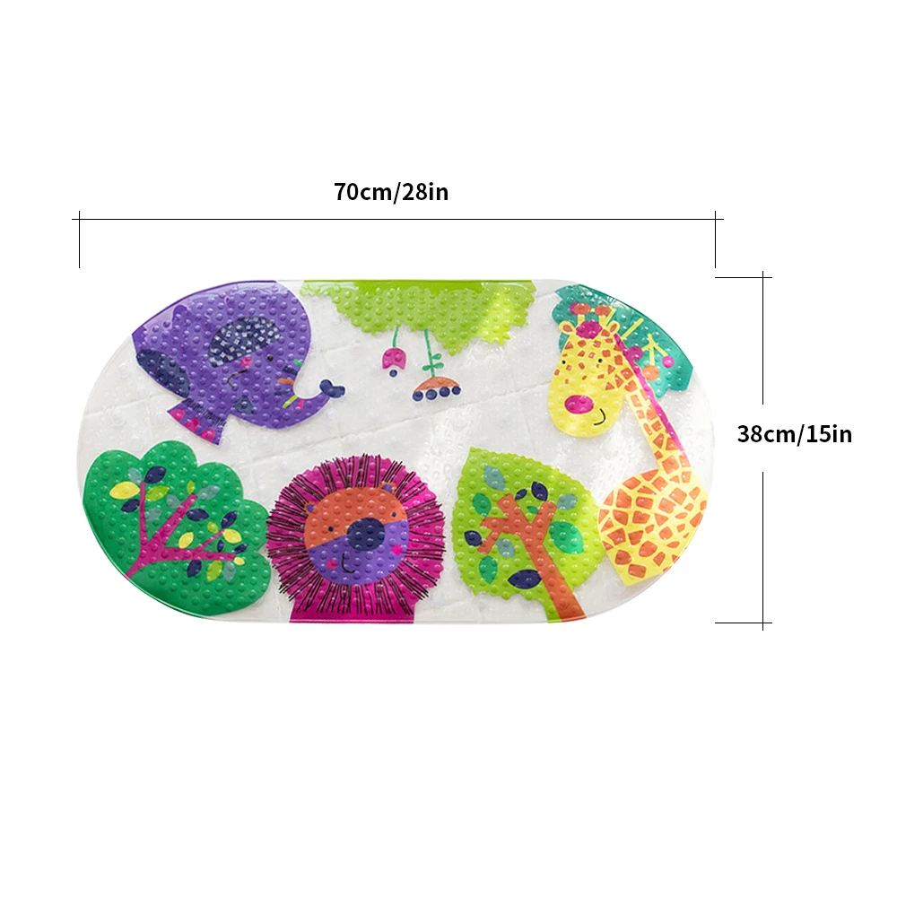 38x68 см нескользящий коврик для ванной комнаты детский безопасный Душ коврик для ванной пластиковый красочный точечный шарик массажная подушка всасывающая Ванна Душ