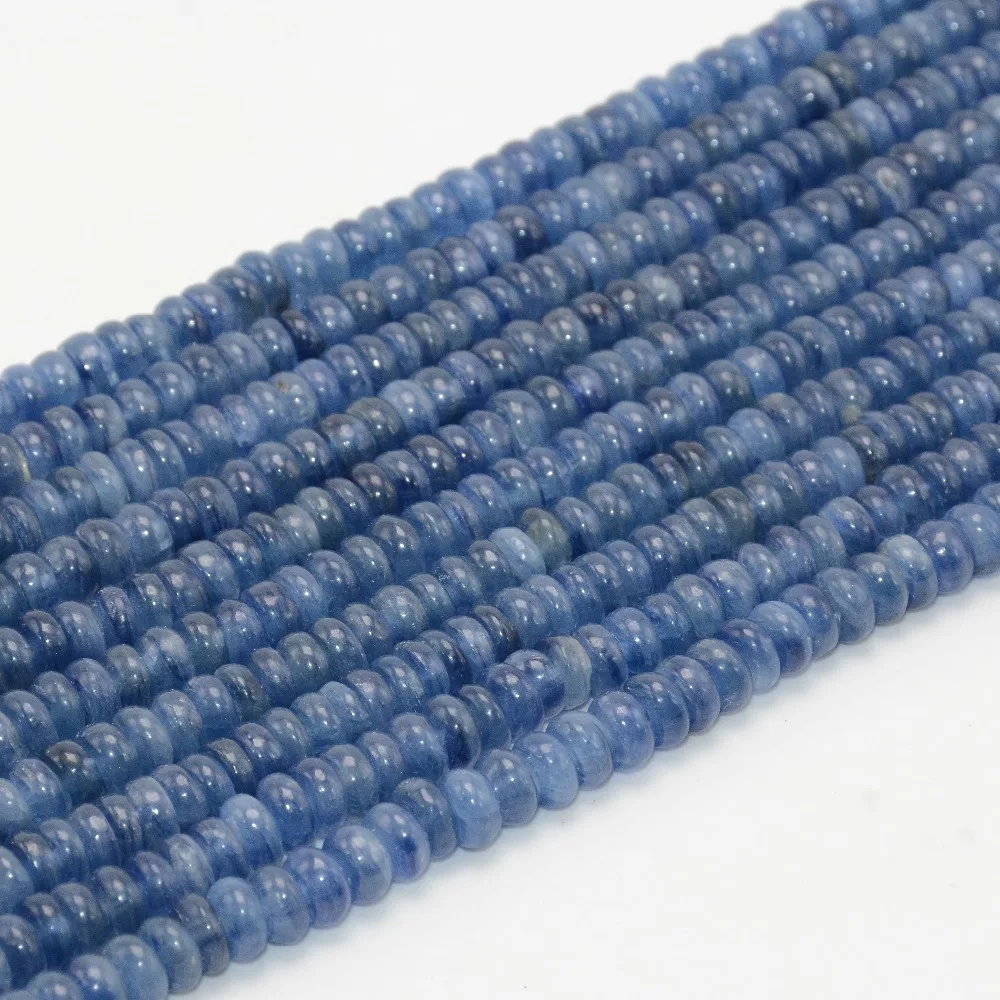 

Natural Good Qualtiy Kyanite / Cyanite / Disthene Anomalistic Roundel Beads 6mm