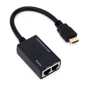 

HDMI Extender by Cat5e / Cat 6 for HDMI Over RJ45 Cat5e Cat6 UTP Lan Cable