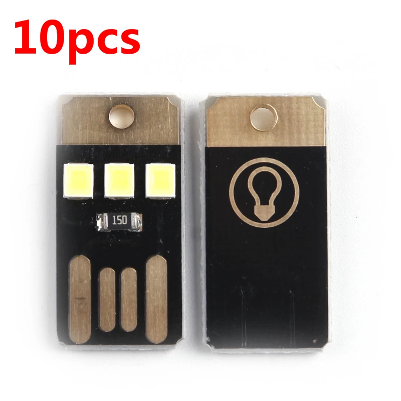 Миниатюрный светодиодный ночник с USB мощная светодиодная лампа 10 шт./лот