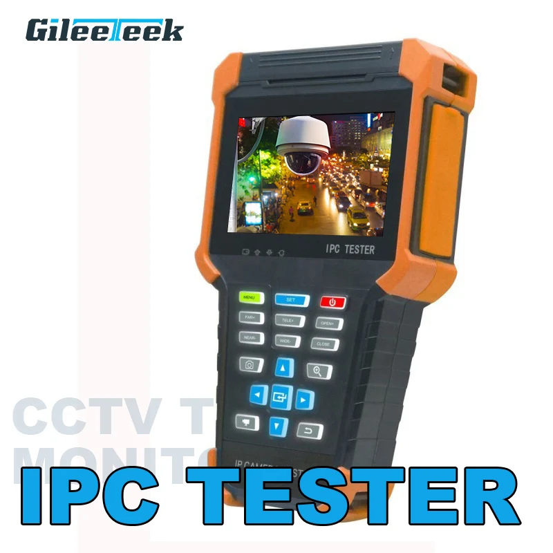 

2019 New H.265 4K IP Camera CCTV Tester Monitor X4 8MP TVI CVI AHD Camera tester SDI CVBS test with Multimeter,Cable tracer