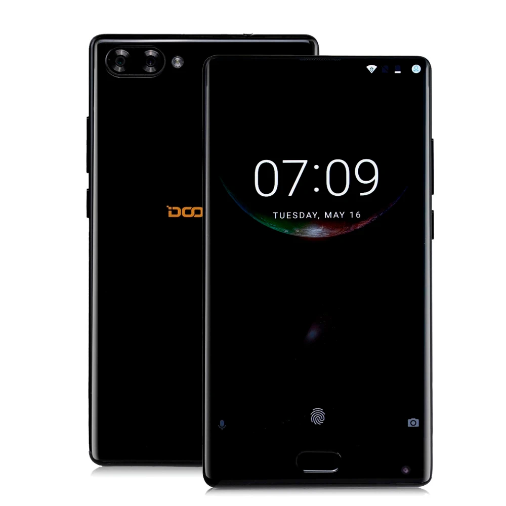 100% Original DOOGEE MIX Smartphone Android 7.0 Dual Cameras 5.5Inch AMOLED MTK Helio P25 Octa Core 6GB+64GB LTE 3380mAh 16.0MP