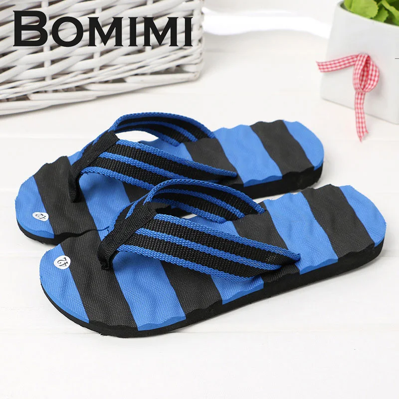 

BOMIMI Men Flip Flops Bathroom Slippers Men Footwear Male Slipper High Quality Beach Sandals Non-slide Male Slippers Zapatos