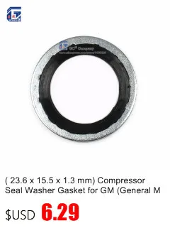 28x15,5x1,2 мм) уплотнительная шайба компрессора Прокладка для GM(General Motors) автомобилей