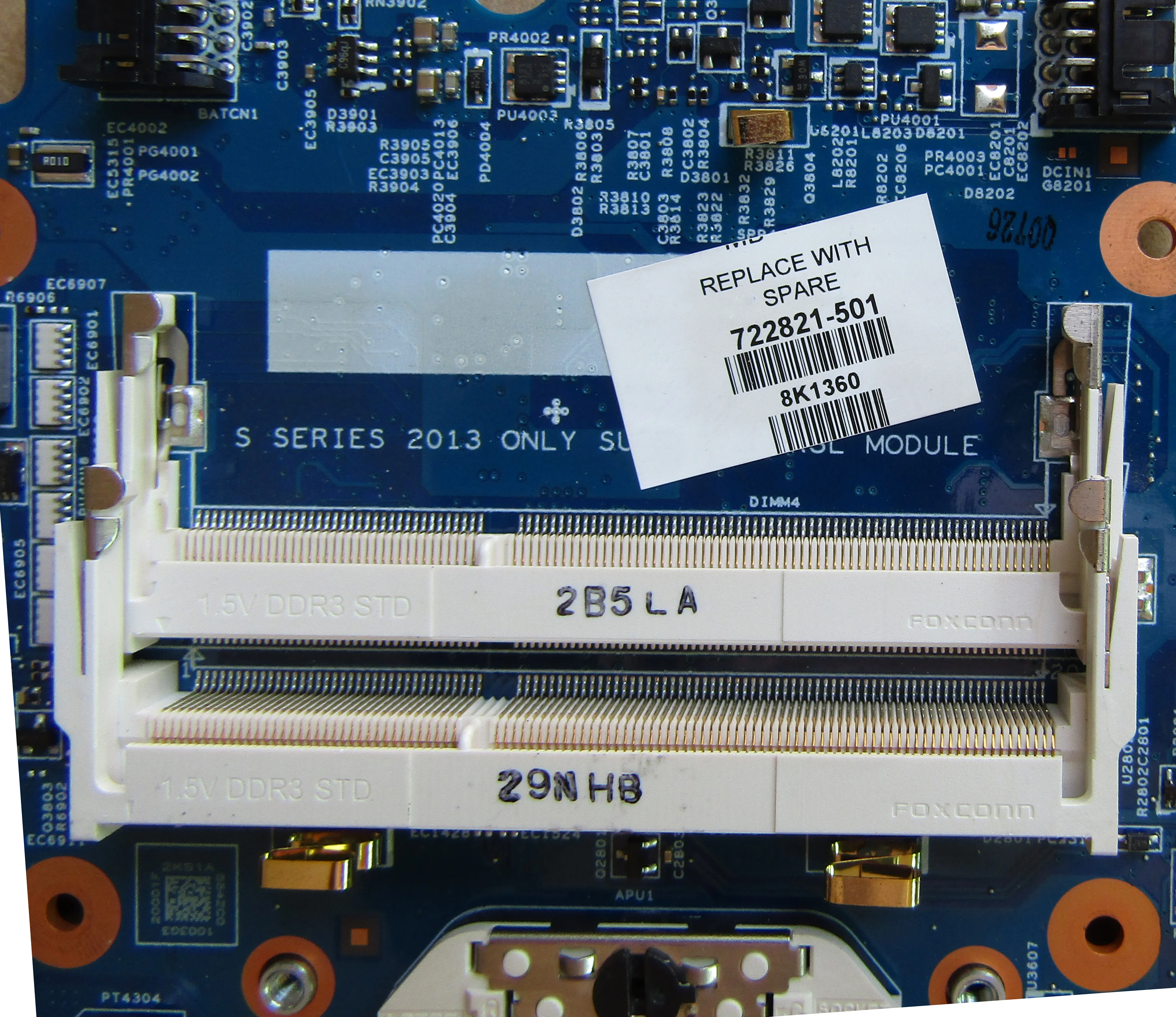 Материнская плата для ноутбука HP PROBOOK 722821 501 001 601 системная Серии G1 455|laptop