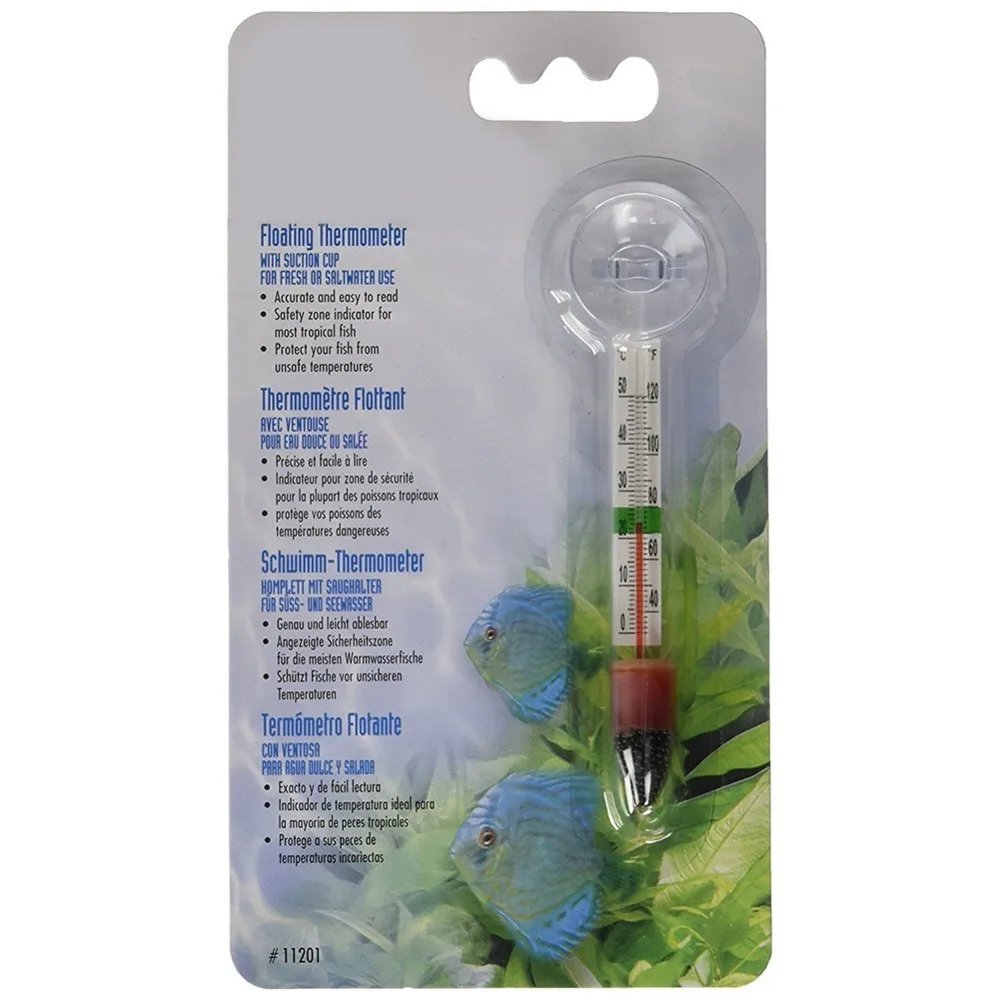 

Mini Fish Tank Aquarium Thermometer Fish Tank Water Temperature with Sucker Fish Tank Temperature Temp Measurement Control 1-40C