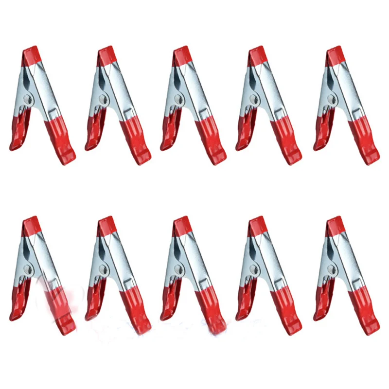 

10Pcs lot Mini Metal Heavy Duty Spring Clamps Clip Soft Plastic Tips Grip Holder Craft 2" 4" 6