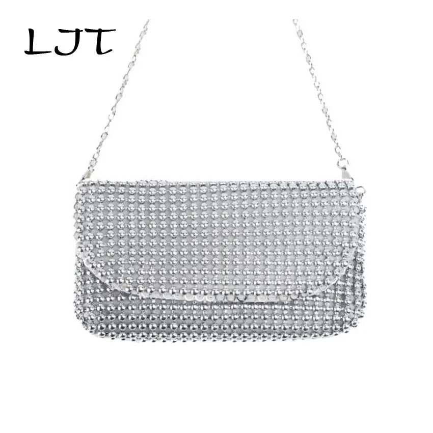 

LJT Design Women Messenger Bags Handbags 2019 Summer Chain Shoulder Crossbody Bag Fashion Casual Small Bag Clutch Handbags