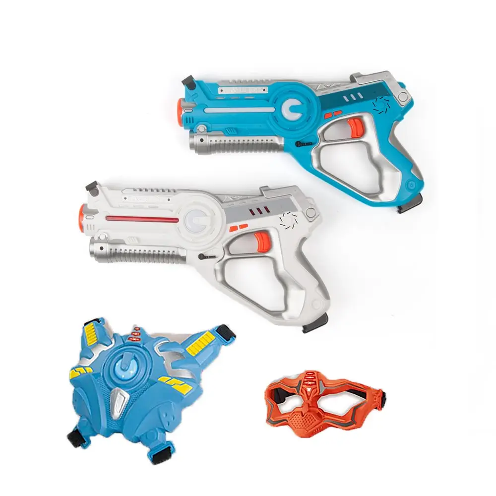 

Infrared Laser Tag Set Laser Battle Pack with Target Vest and Mask Indoor and Outdoor Family Activity for Kids and Adults