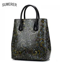 Новые женские сумки из натуральной кожи, модные роскошные сумки с тиснением, женские большие сумки, дизайнерские Брендовые женские сумки ручной работы