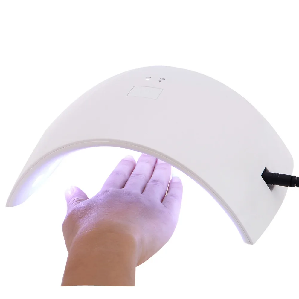 9c Plus 24W UV LED Nail lamp 18 LEDs Nail Dryer 30s 60s Timer Button