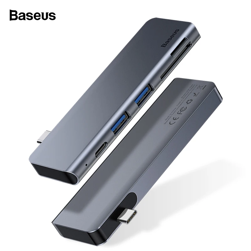 Baseus usb-хаб USB C к USB 3,0 SD/TF кард-ридер USB Aapter PD зарядка type C концентратор разветвитель для Macbook pro huawei Xiaomi концентратор