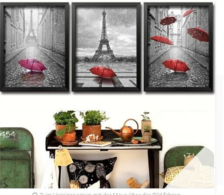 

NEW 5D Diamond Painting Cross Stitch Red umbrella square Needlework Diamond Embroidery Full Diamond Decorative