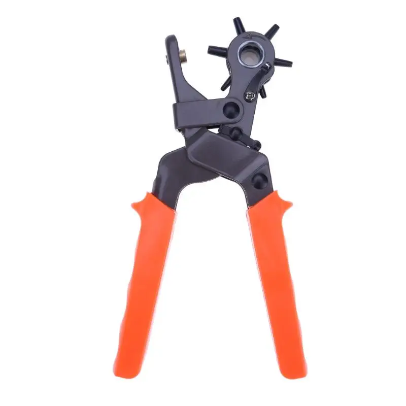 Heavy Duty Revolving Leather Hole Punch Puncher Eyelet Plier for
