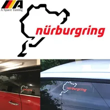 Nurburgring автомобиля Водонепроницаемый винил Стикеры наклейка на бампер, окно аксессуары из нержавеющей стали, аксессуары для VW Toyota Honda Ford BENZ Audi BMW Buick Opel GMC