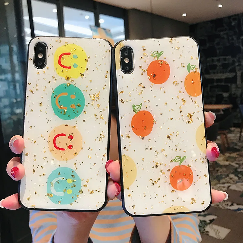 Ins fruit face iphonexs Max Чехол для мобильного телефона Полный силикагель iPhoneX Защитная