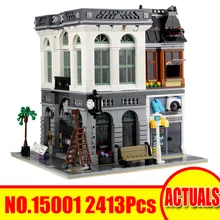 

2017 LEPIN City Creator Street Model Building Kits Blocks Bricks 2413Pcs Brick Bank Toy For Children Gift Compatible With 10251