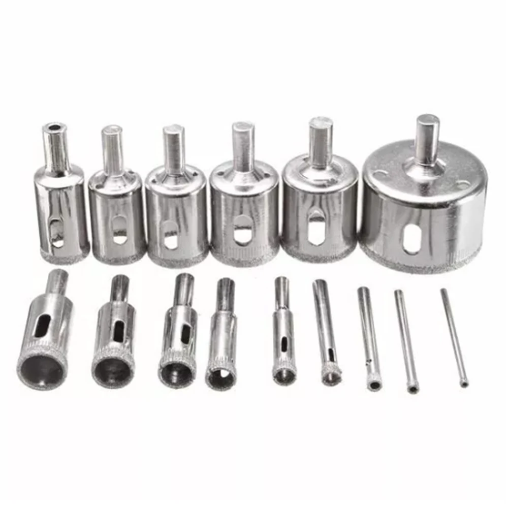 4 Pcs 45mm Diamond Drill Bits Set Hole Saw Cutter Tool Glass Marble Ceramic