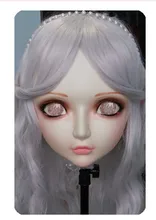 (DM037) Mujeres/Muchacha Dulce Resina Media Cabeza Máscara Cosplay Anime Japonés Kigurumi BJD Lolita Máscara Realista Crossdressing Muñeca del sexo