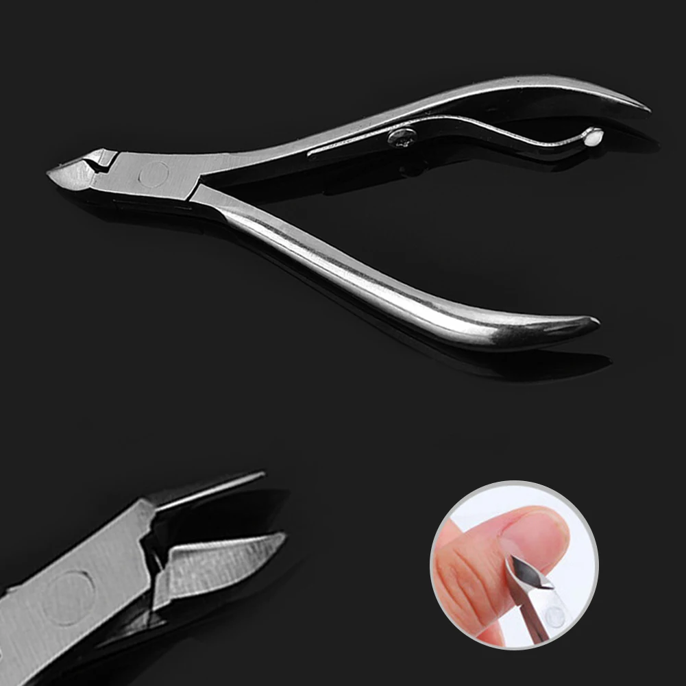 

Stainless Steel Edge Clipper Nail Tip Toe Cutter False Manicure Salon Scissors